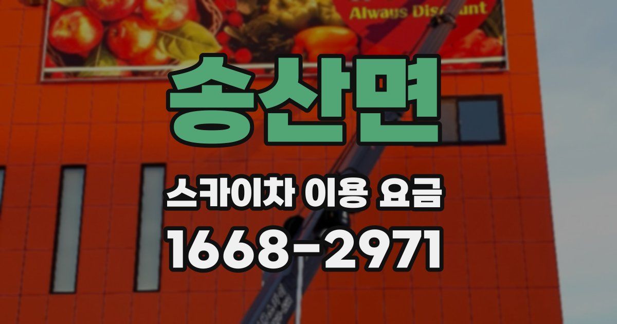 송산면 스카이차 이용 요금
