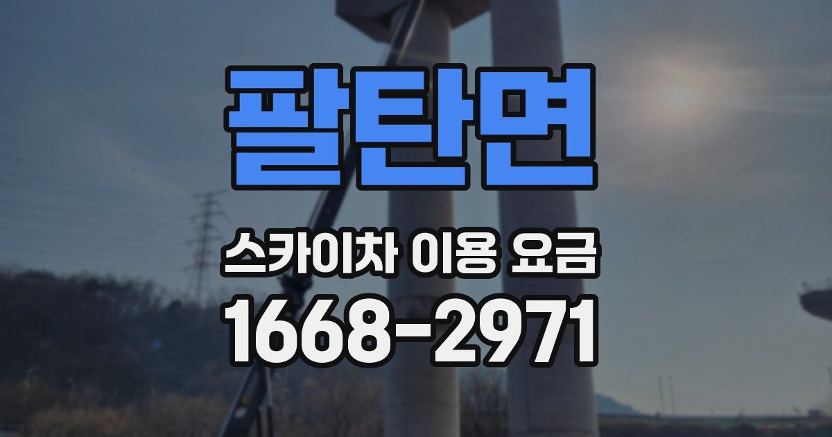 팔탄면 스카이차 이용 요금