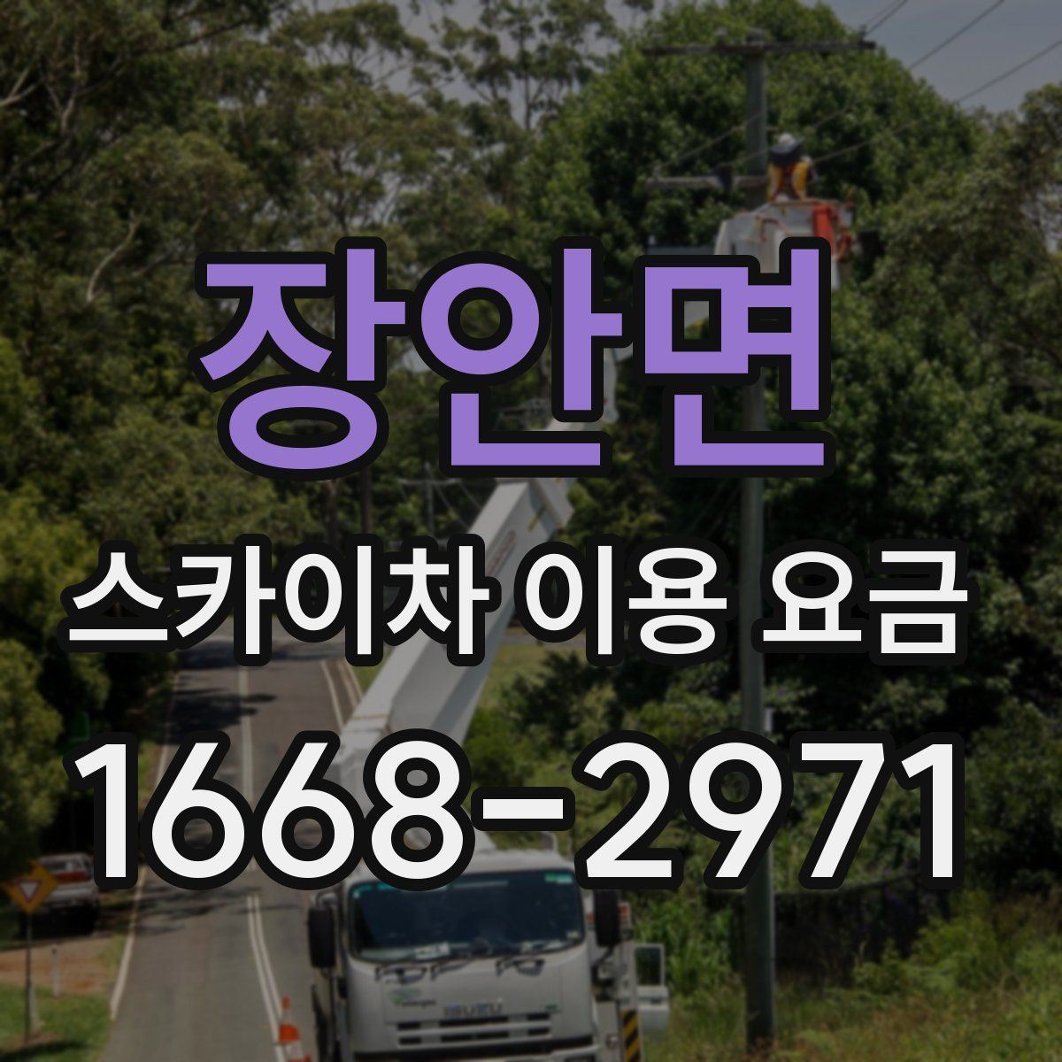 장안면 스카이차 이용 요금