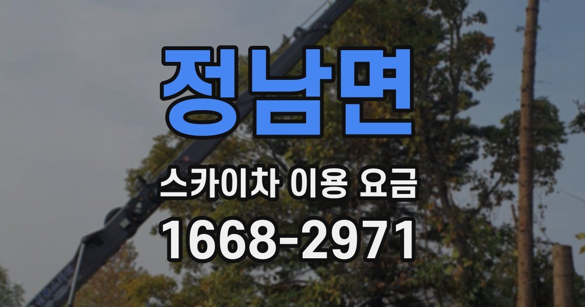 정남면 스카이차 이용 요금