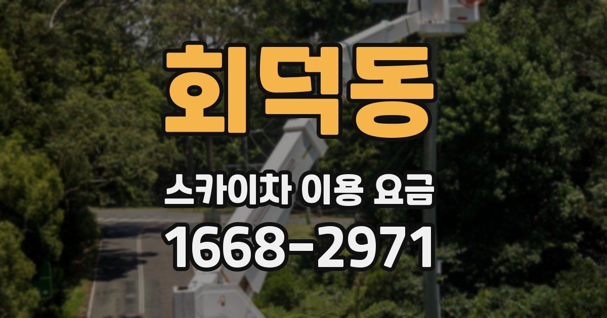 회덕동 스카이차 이용 요금