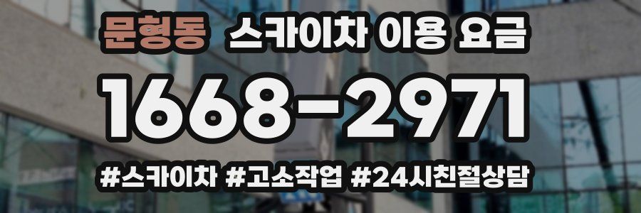 문형동 스카이차 이용 요금