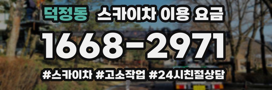 덕정동 스카이차 이용 요금