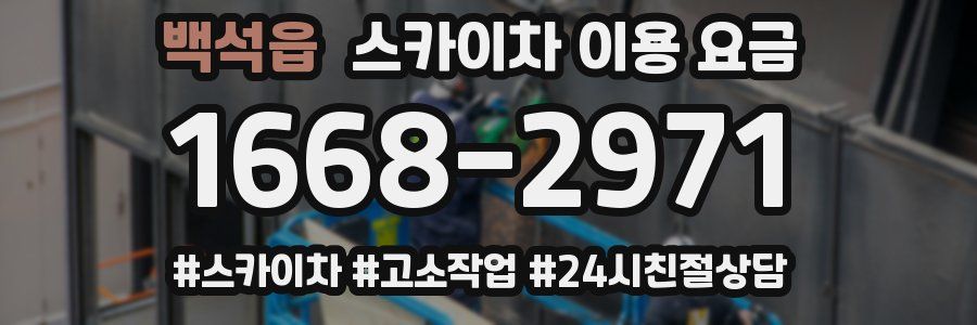 백석읍 스카이차 이용 요금