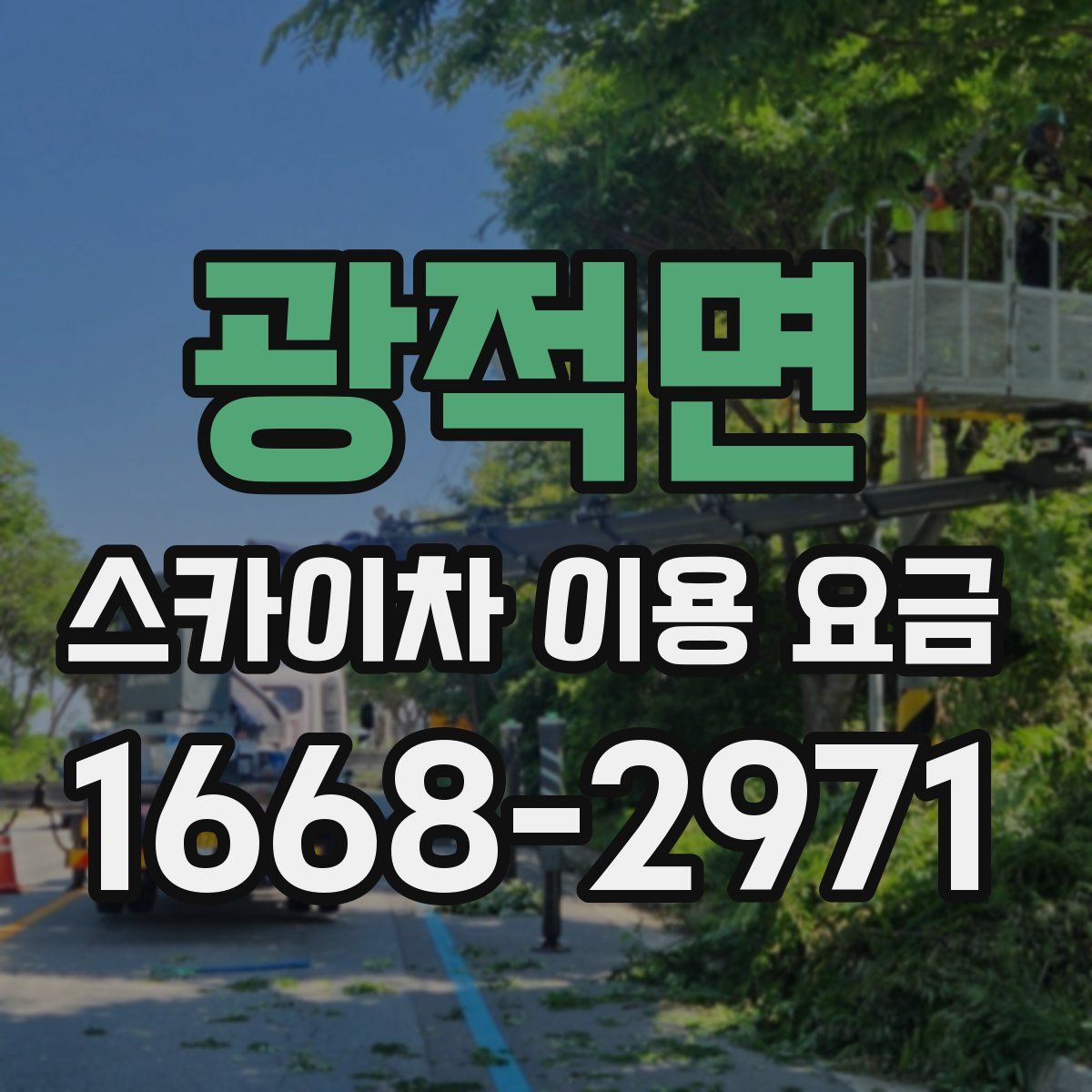 광적면 스카이차 이용 요금