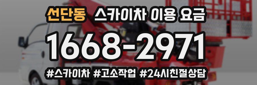 선단동 스카이차 이용 요금