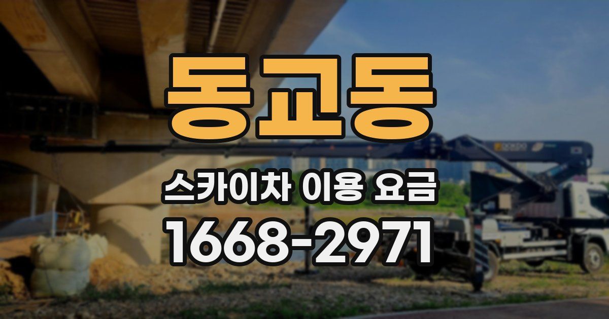 동교동 스카이차 이용 요금