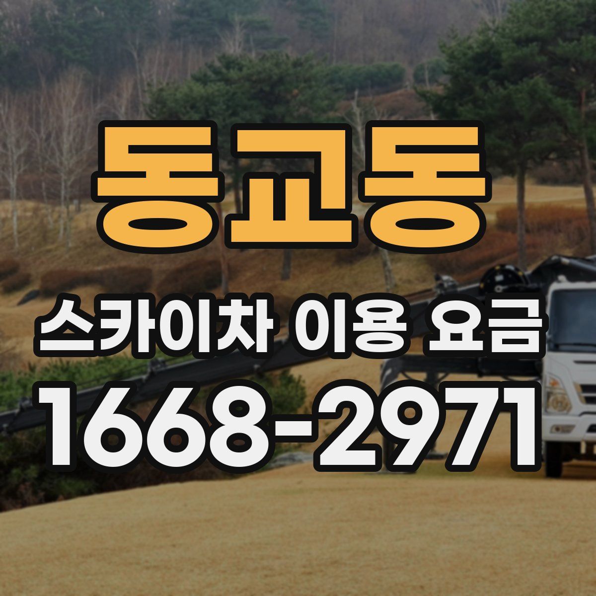 동교동 스카이차 이용 요금