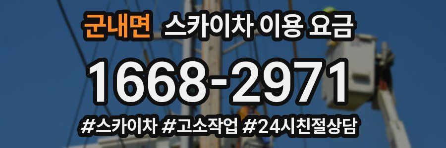 군내면 스카이차 이용 요금