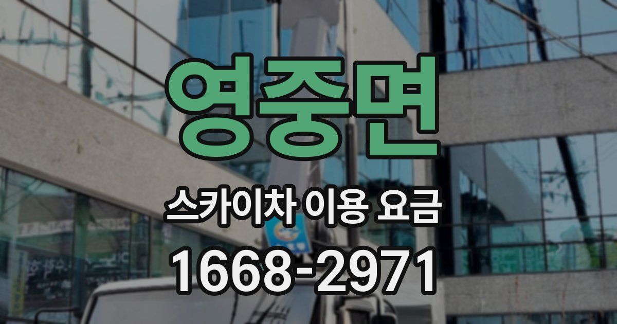 영중면 스카이차 이용 요금
