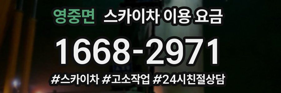 영중면 스카이차 이용 요금