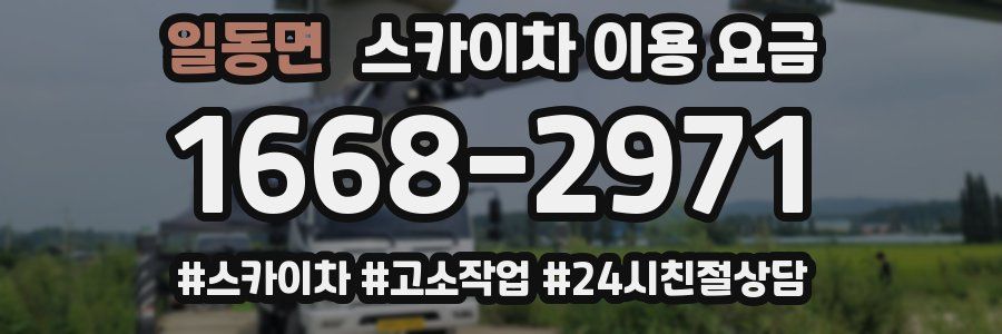 일동면 스카이차 이용 요금
