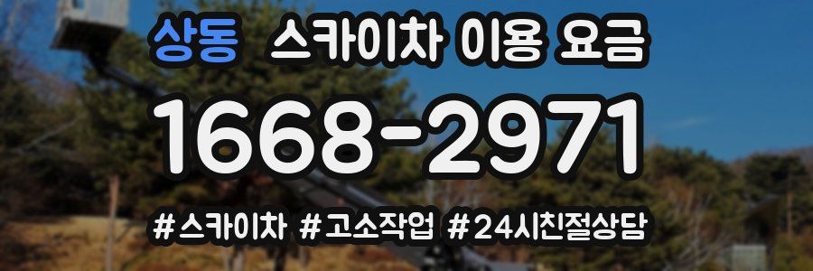 상동 스카이차 이용 요금