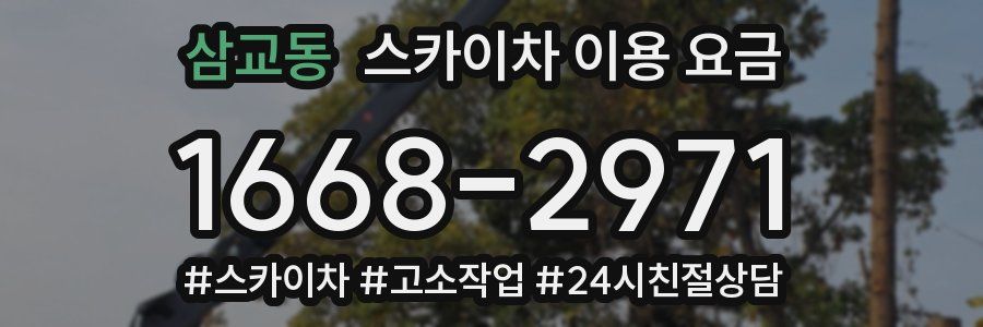 삼교동 스카이차 이용 요금