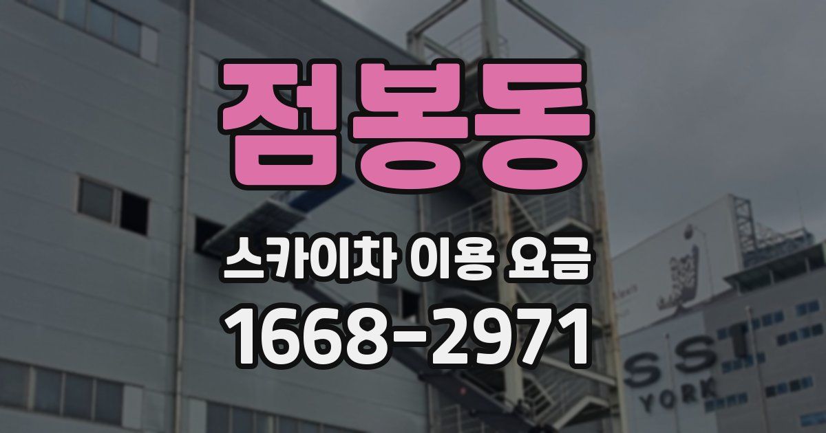 점봉동 스카이차 이용 요금