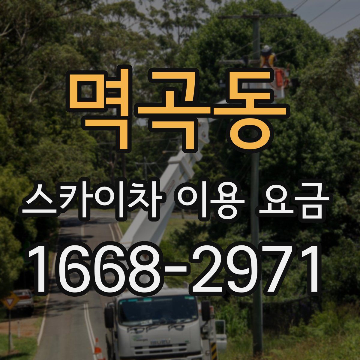 멱곡동 스카이차 이용 요금