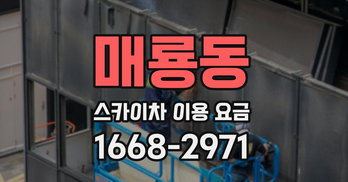 매룡동 스카이차 이용 요금