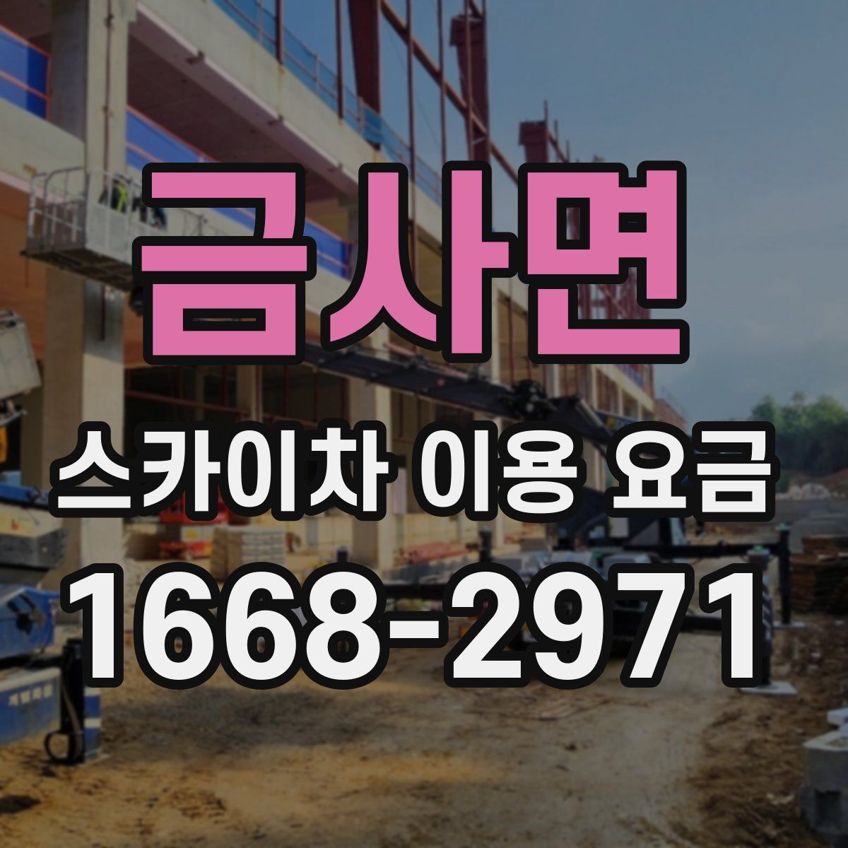 금사면 스카이차 이용 요금