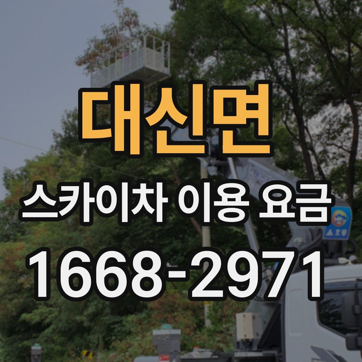 대신면 스카이차 이용 요금