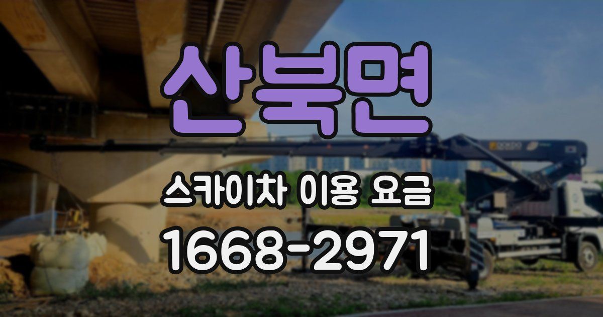 산북면 스카이차 이용 요금