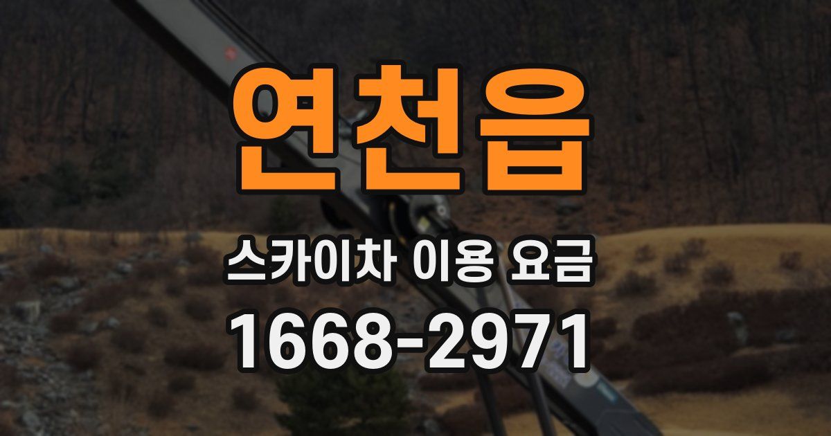 연천읍 스카이차 이용 요금