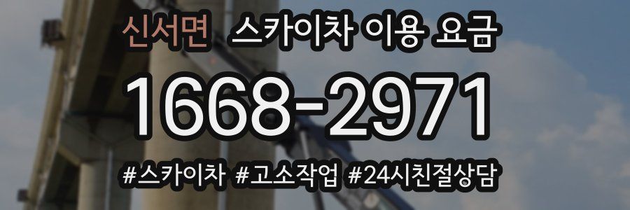 신서면 스카이차 이용 요금