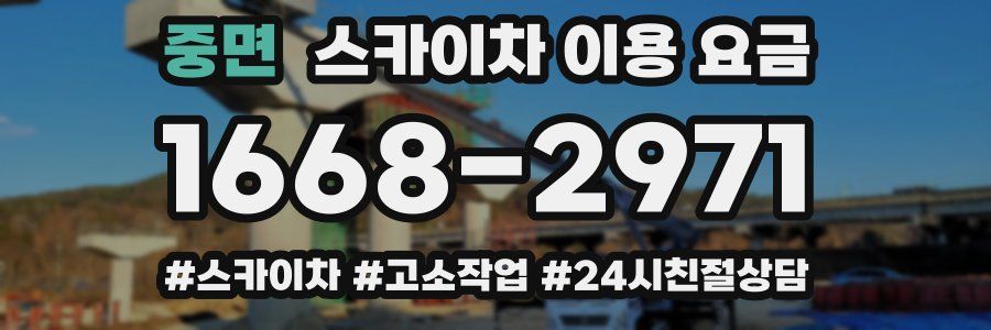 중면 스카이차 이용 요금