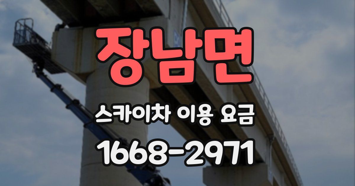 장남면 스카이차 이용 요금