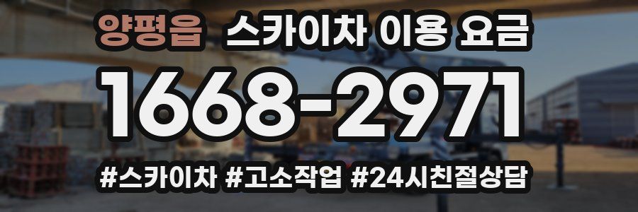 양평읍 스카이차 이용 요금