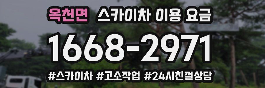 옥천면 스카이차 이용 요금