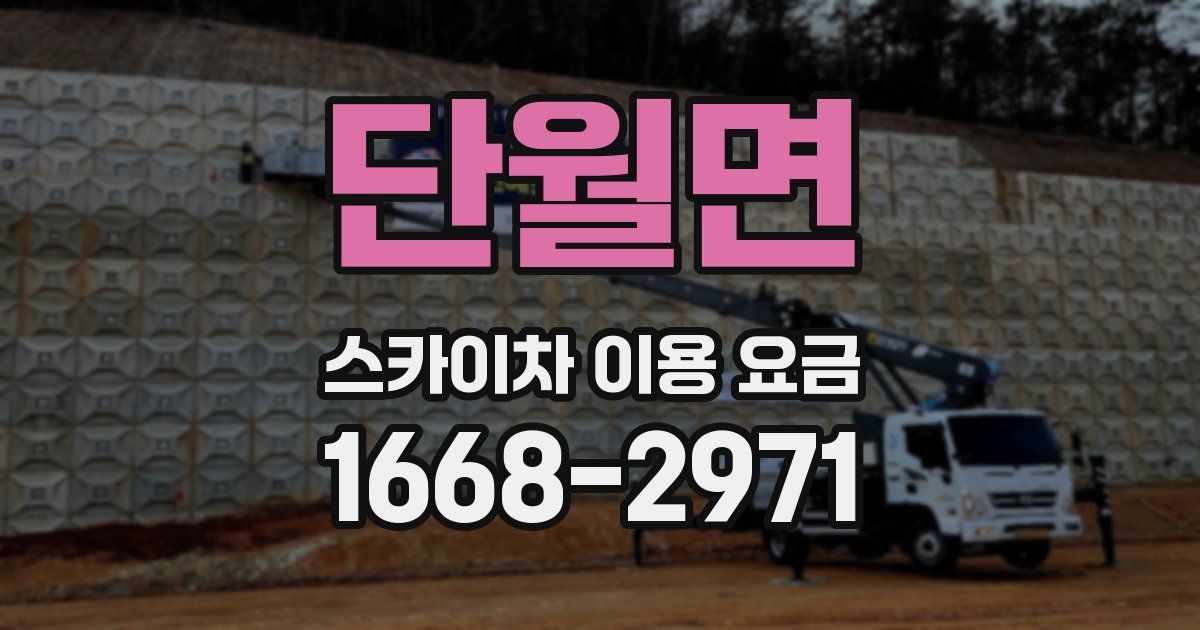 단월면 스카이차 이용 요금