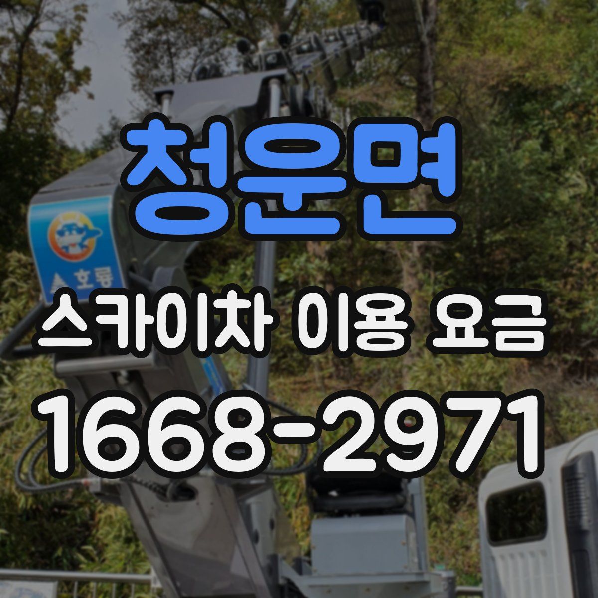 청운면 스카이차 이용 요금