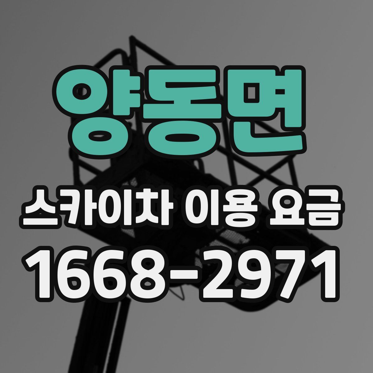 양동면 스카이차 이용 요금