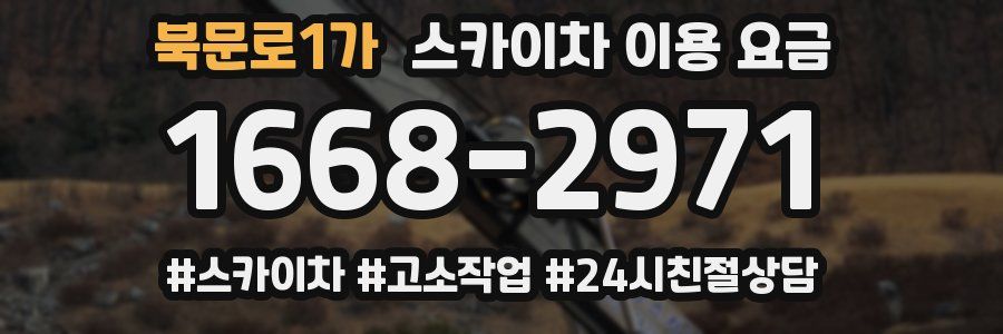 북문로1가 스카이차 이용 요금