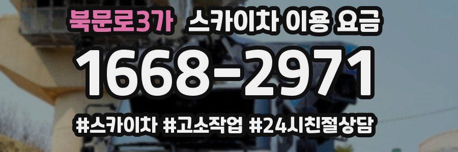 북문로3가 스카이차 이용 요금