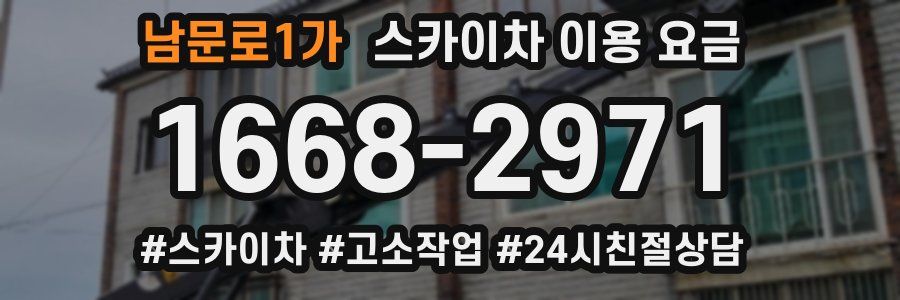 남문로1가 스카이차 이용 요금