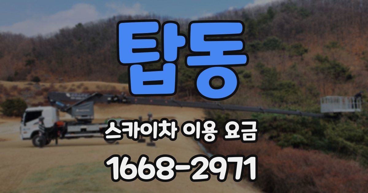 탑동 스카이차 이용 요금