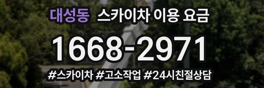 대성동 스카이차 이용 요금