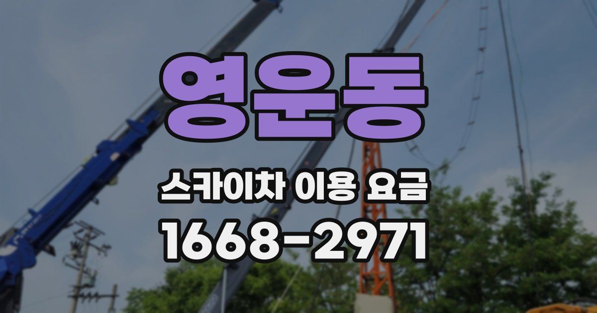 영운동 스카이차 이용 요금