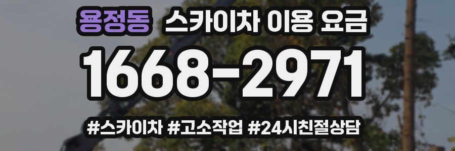 용정동 스카이차 이용 요금