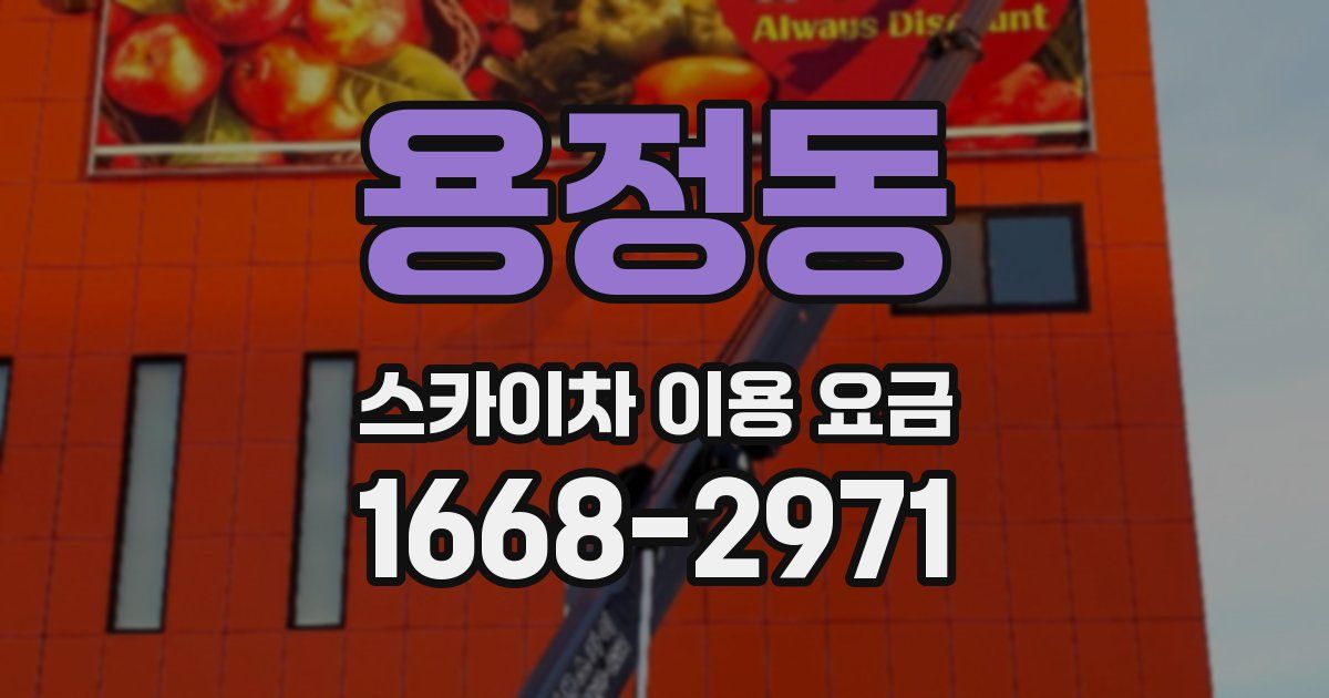 용정동 스카이차 이용 요금