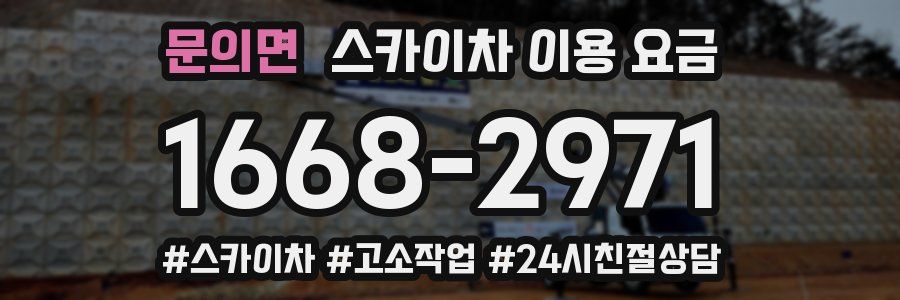 문의면 스카이차 이용 요금