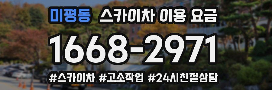 미평동 스카이차 이용 요금