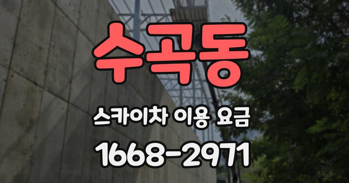 수곡동 스카이차 이용 요금