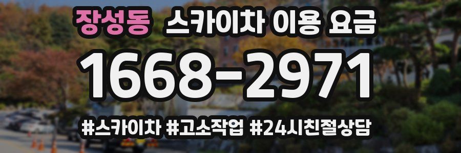 장성동 스카이차 이용 요금
