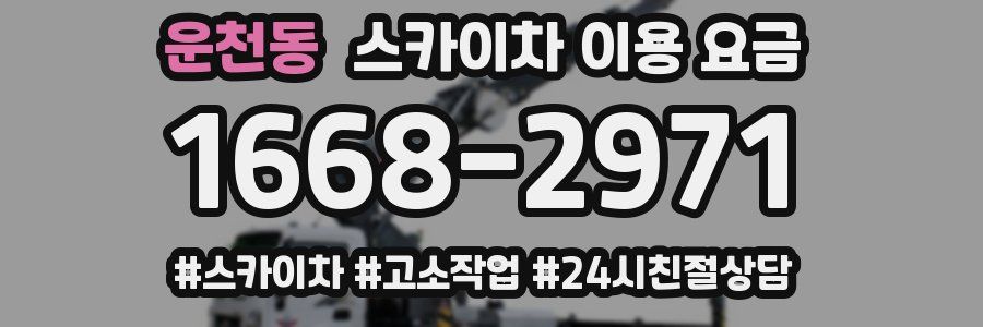 운천동 스카이차 이용 요금
