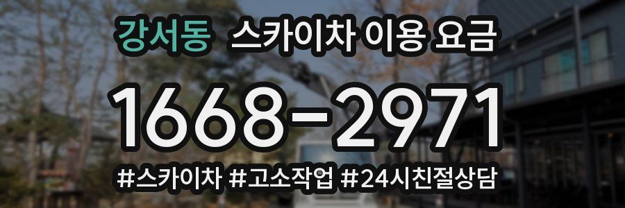 강서동 스카이차 이용 요금
