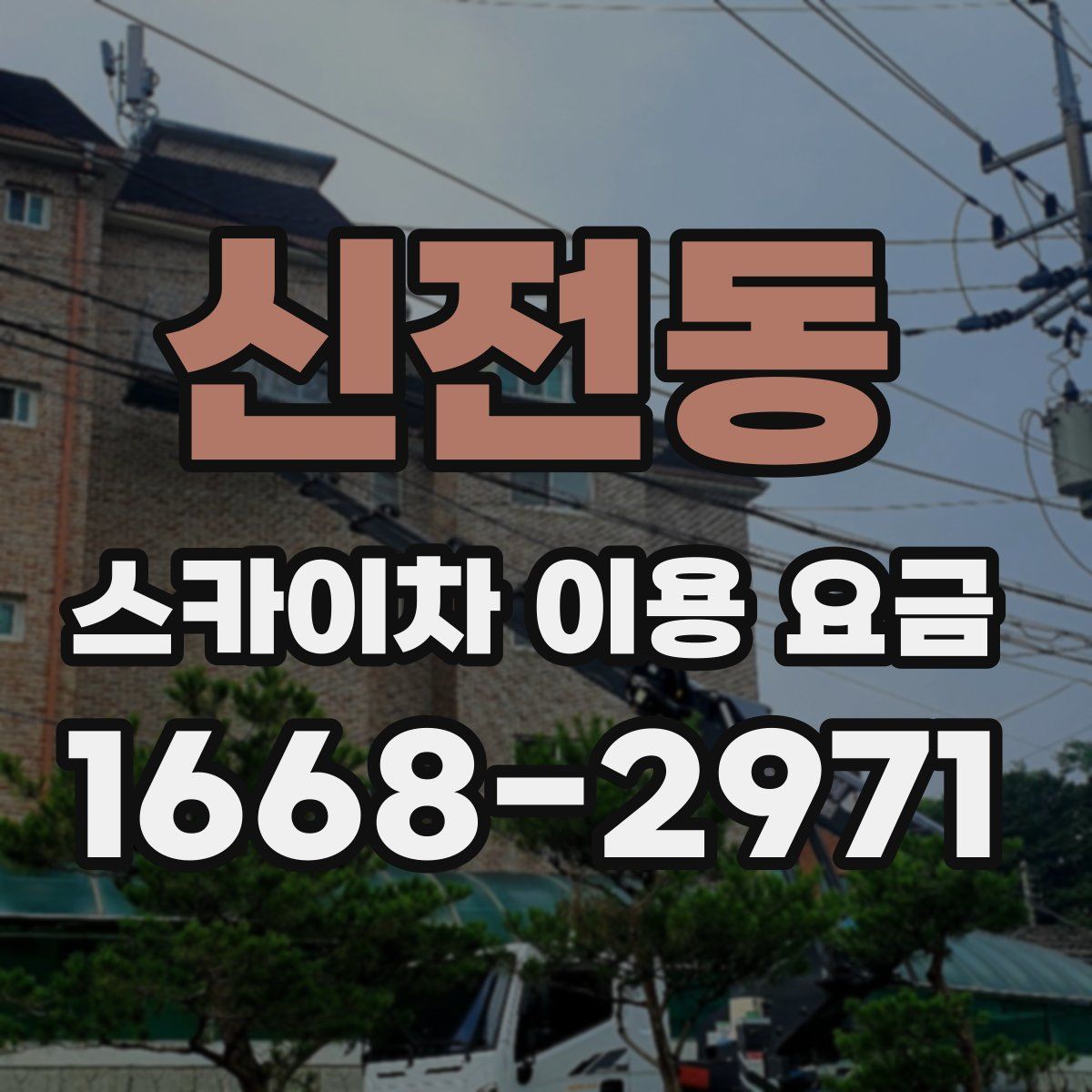 신전동 스카이차 이용 요금