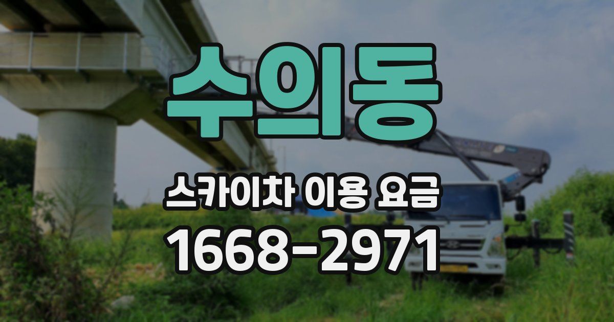 수의동 스카이차 이용 요금