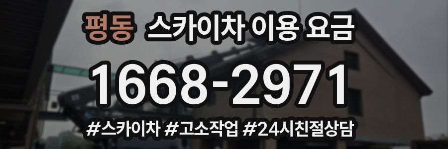 평동 스카이차 이용 요금